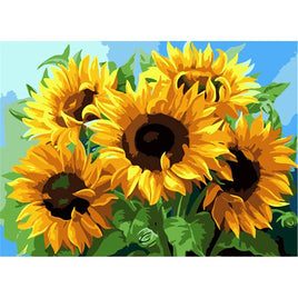 Diamantstickerei-Set "Sonnenblume #2" | 30 cm x 40 cm - 50 cm x 70 cm