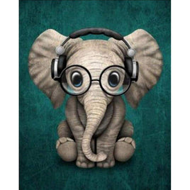 Diamantstickerei-Set "Elefant #14" | 40 cm x 30 cm - 70 cm x 50 cm