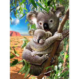 Diamantstickerei-Set "Koalas" | 40 cm x 30 cm - 70 cm x 50 cm