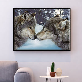 Stickbild "Wölfe #2" | 40 cm x 50 cm