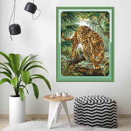 Stickbild "Leopard #2" | 61 cm x 48 cm