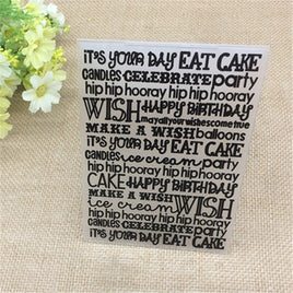Prägeschablone "Happy Birthday #7" | 14,5 cm x 10,5 cm