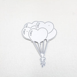Stanzschablone "Herz-Lufballons" | 8,5 cm x 6,5 cm