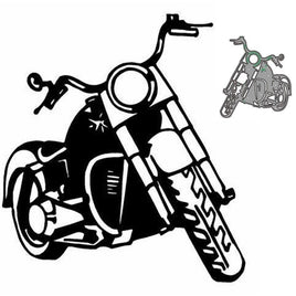 Stanzschablone "Motorrad #1" | 9,6 cm x 8,8 cm