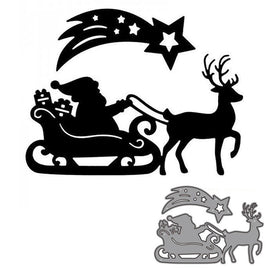 Stanzschablonen "Weihnachtsmann-Set #1" | 11,3 cm x 8 cm | 2-teilig