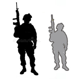 Stanzschablone "Soldat #1" | 10,2 cm x 3,8 cm