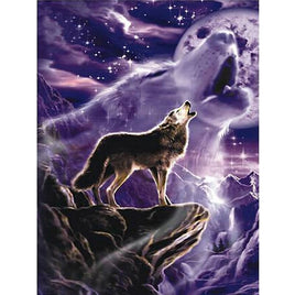 Diamantstickerei-Set "Wolf #4" | 40 cm x 30 cm - 70 cm x 50 cm