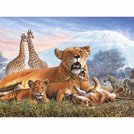 Diamantstickerei-Set "Afrikanische Tiere #2" | 30 cm x 40 cm - 50 cm x 70 cm