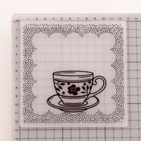 
              Prägeschablone "Tasse mit Unterteller" | 12,7 cm x 12,7 cm
            