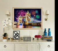 
              Diamantstickerei-Set "London Bridge #1" | 30 cm x 40 cm - 50 cm x 70 cm
            