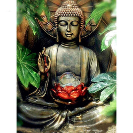 Diamantstickerei-Set "Buddha #1" | 40 cm x 30 cm - 70 cm x 50 cm