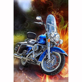 Diamantstickerei-Set "Motorrad" | 25 cm x 20 cm - 60 cm x 50 cm