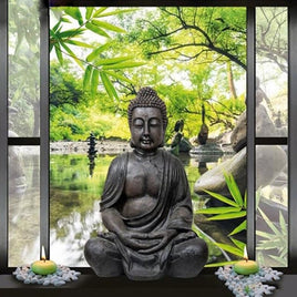Diamantstickerei-Set "Buddha #3" | 35 cm x 35 cm - 60 cm x 60 cm